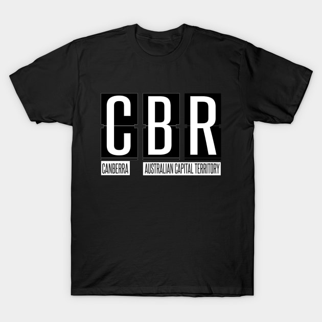 CBR - Canberra Airport Code Souvenir or Gift Shirt Apparel T-Shirt by HopeandHobby